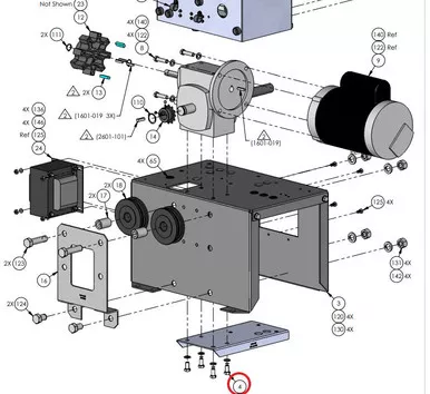 04 2600-305 Base Stiffener Model 9300