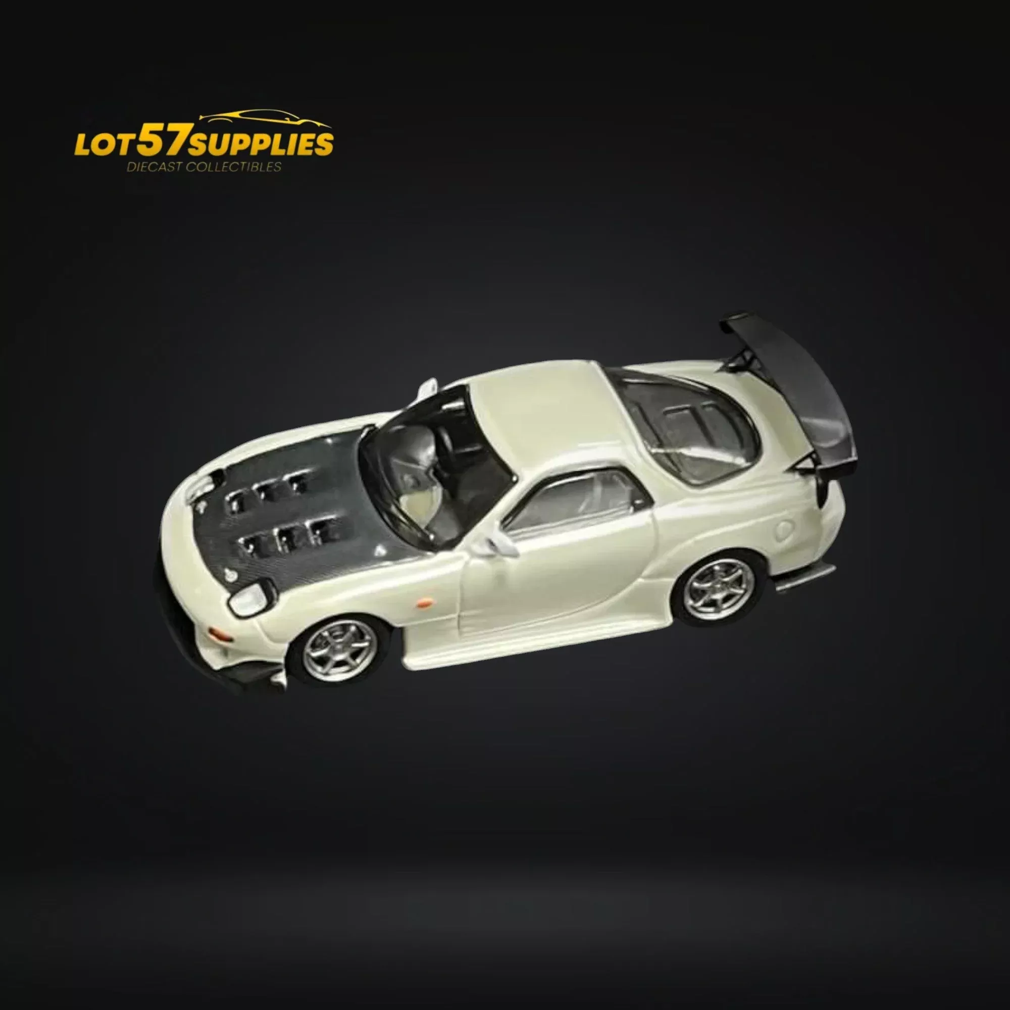 123 Hobby Mazda FD3S RX-7 Pearl White 1:64