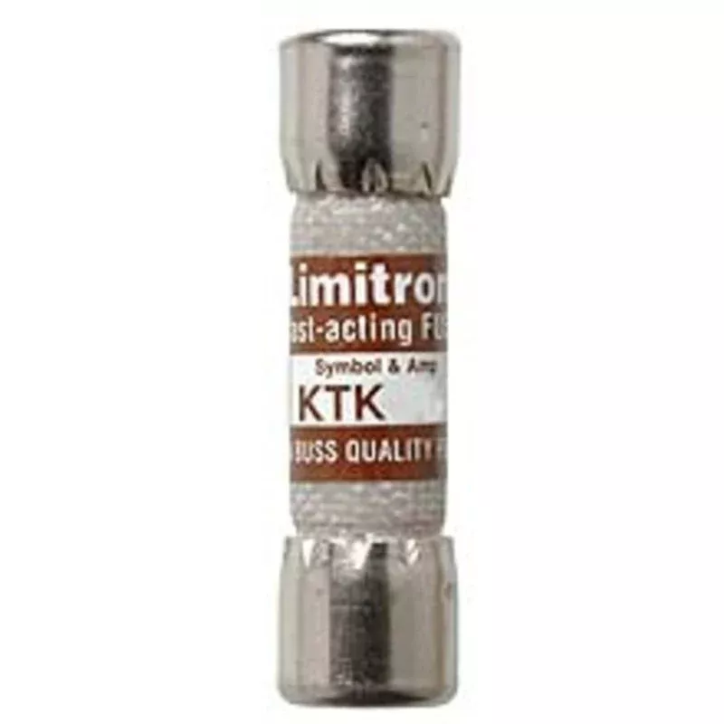 15A Fast-Acting Midget Fuse, Melamine, 600V By Eaton/Bussmann Series KTK-15