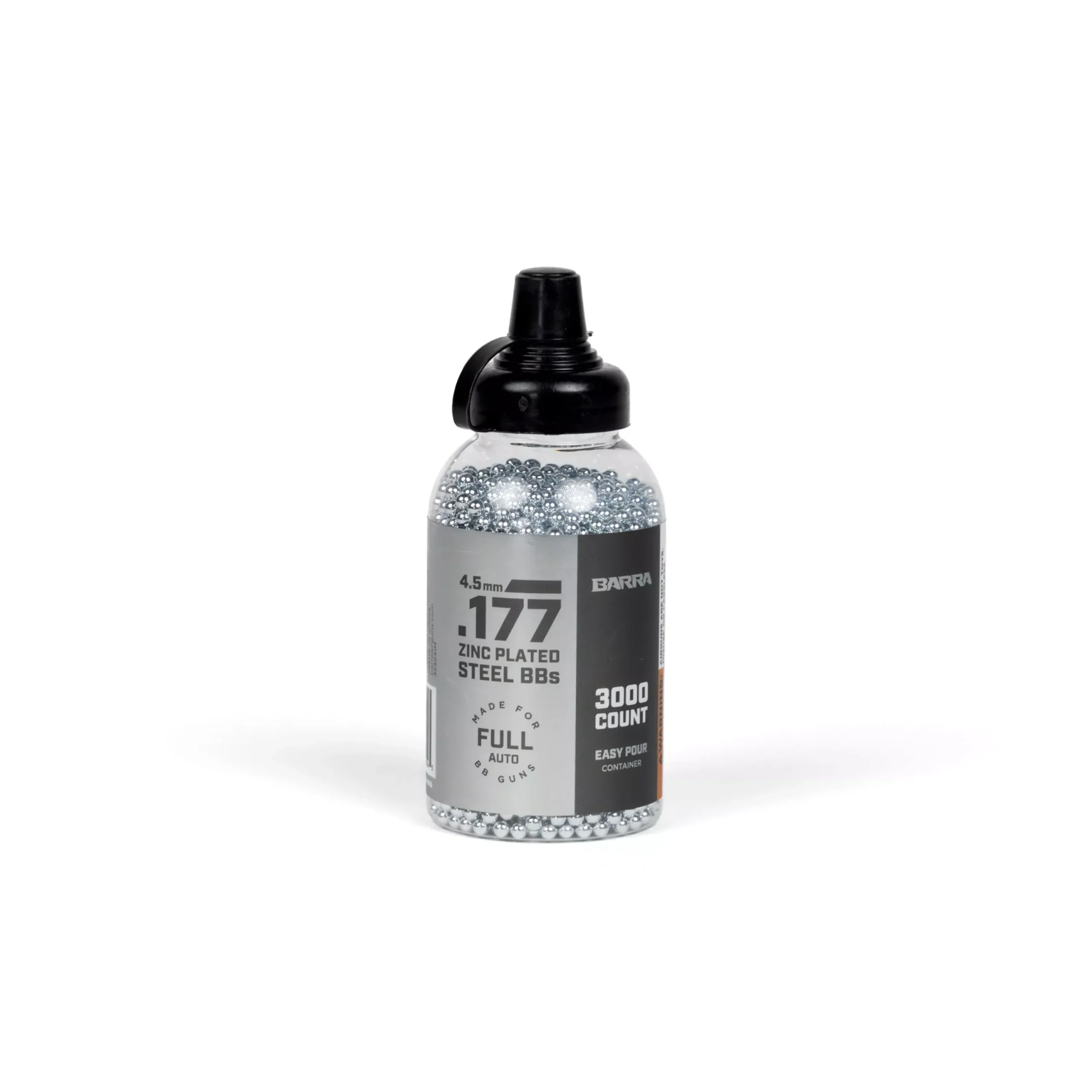 .177 cal/4.5mm Zinc Plated Steel BBs – 3,000 Count