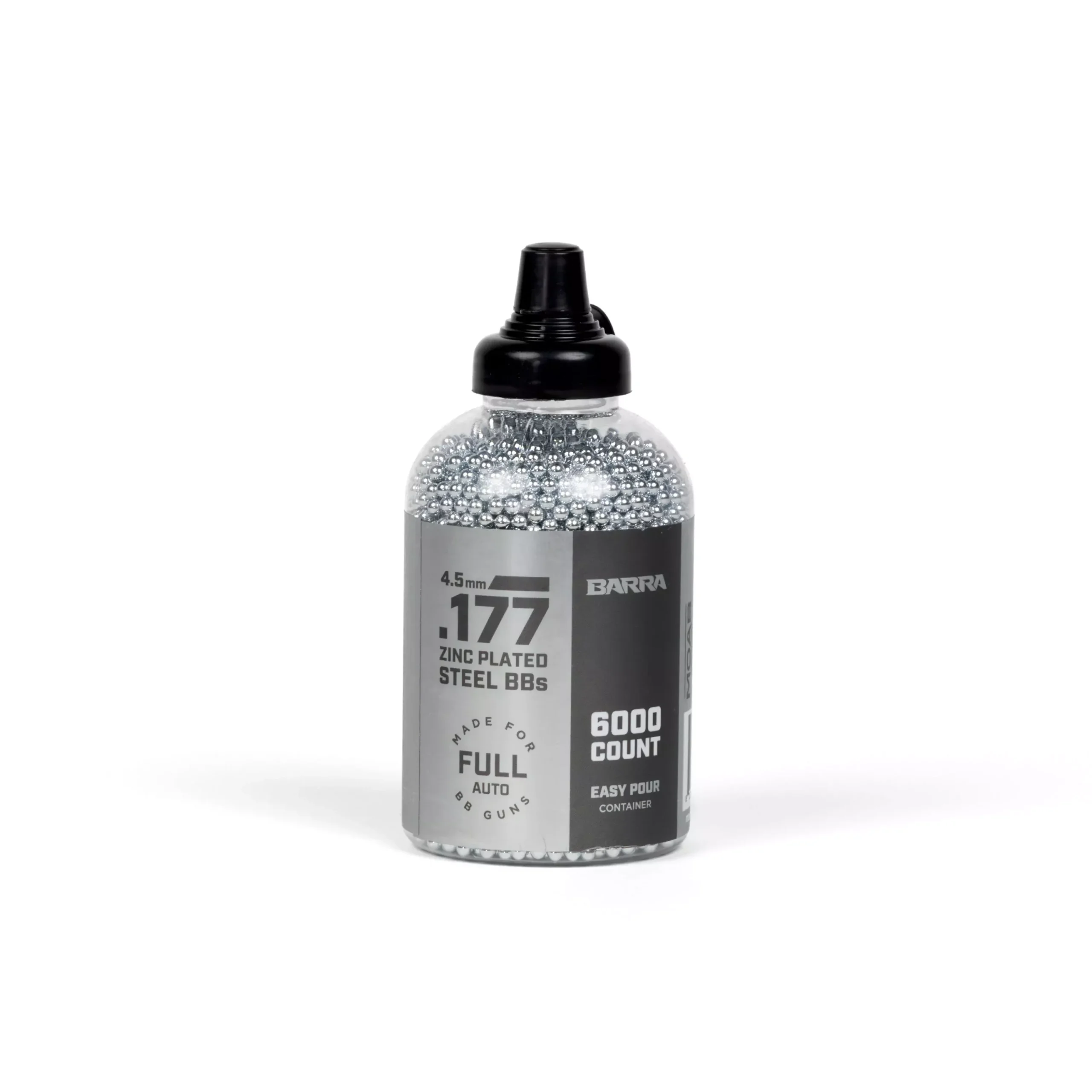 .177 cal/4.5mm Zinc Plated Steel BBs – 6,000 Count
