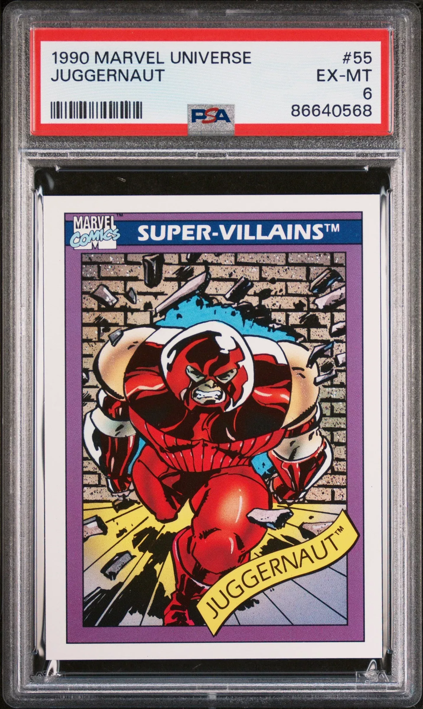 1990 MARVEL UNIVERSE JUGGERNAUT#55 – PSA 6