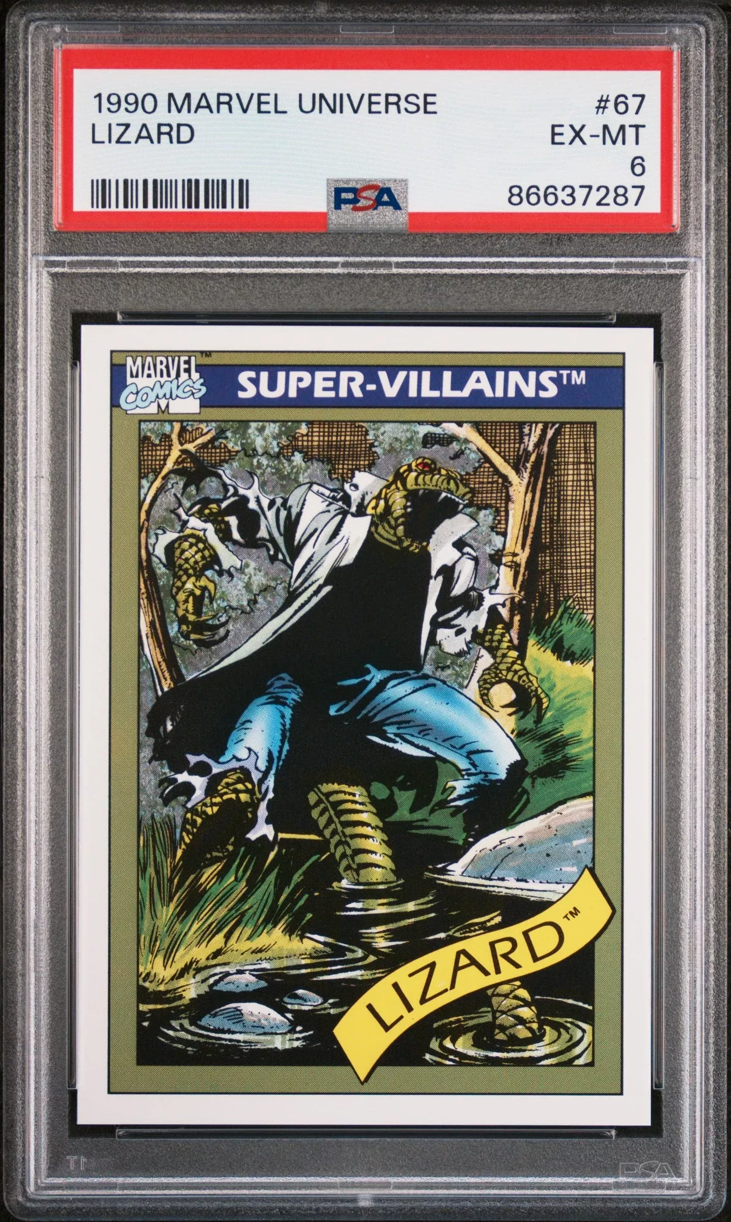 1990 MARVEL UNIVERSE LIZARD#67 – PSA 6
