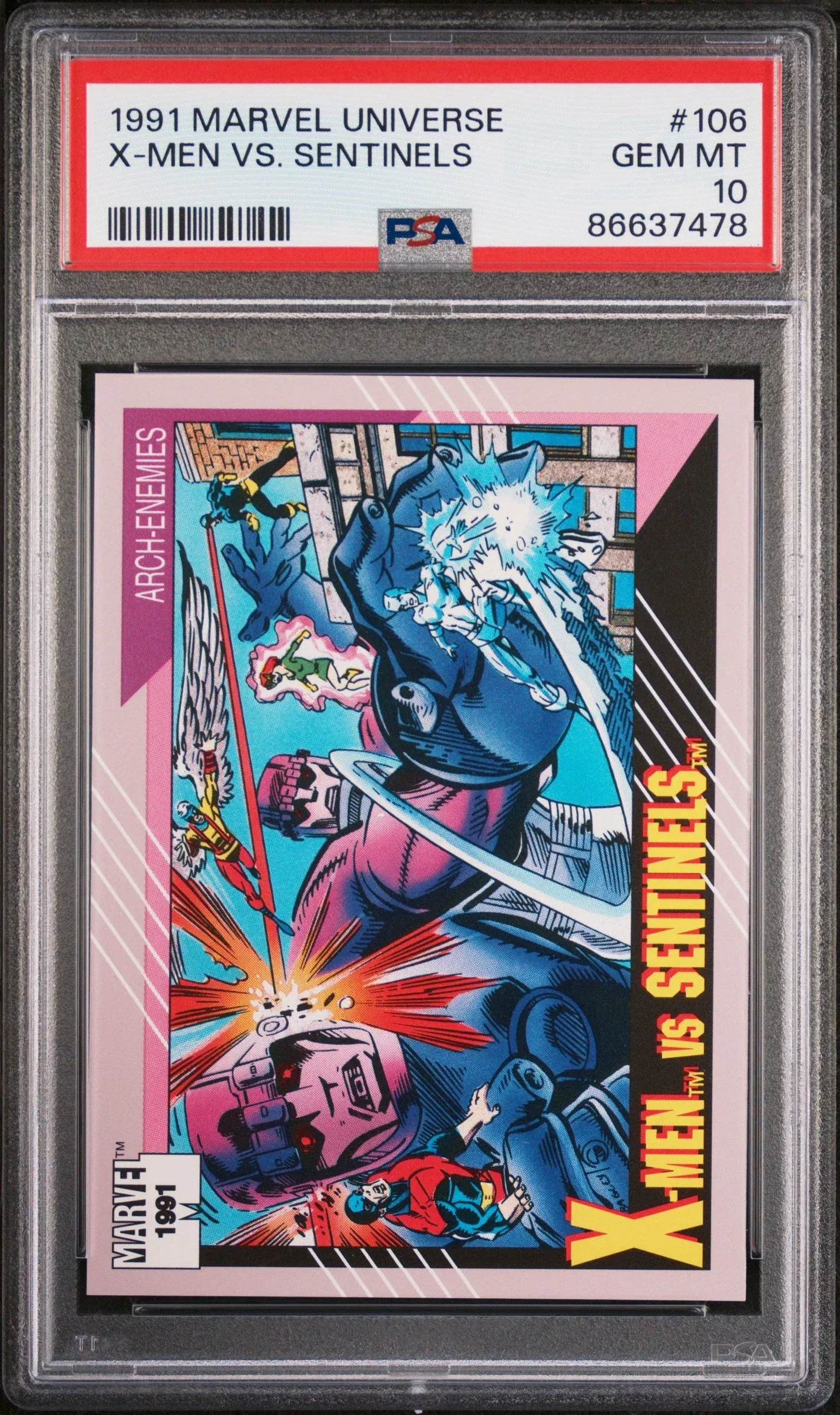 1991 MARVEL UNIVERSE X-MEN VS. SENTINELS#106 – PSA 10
