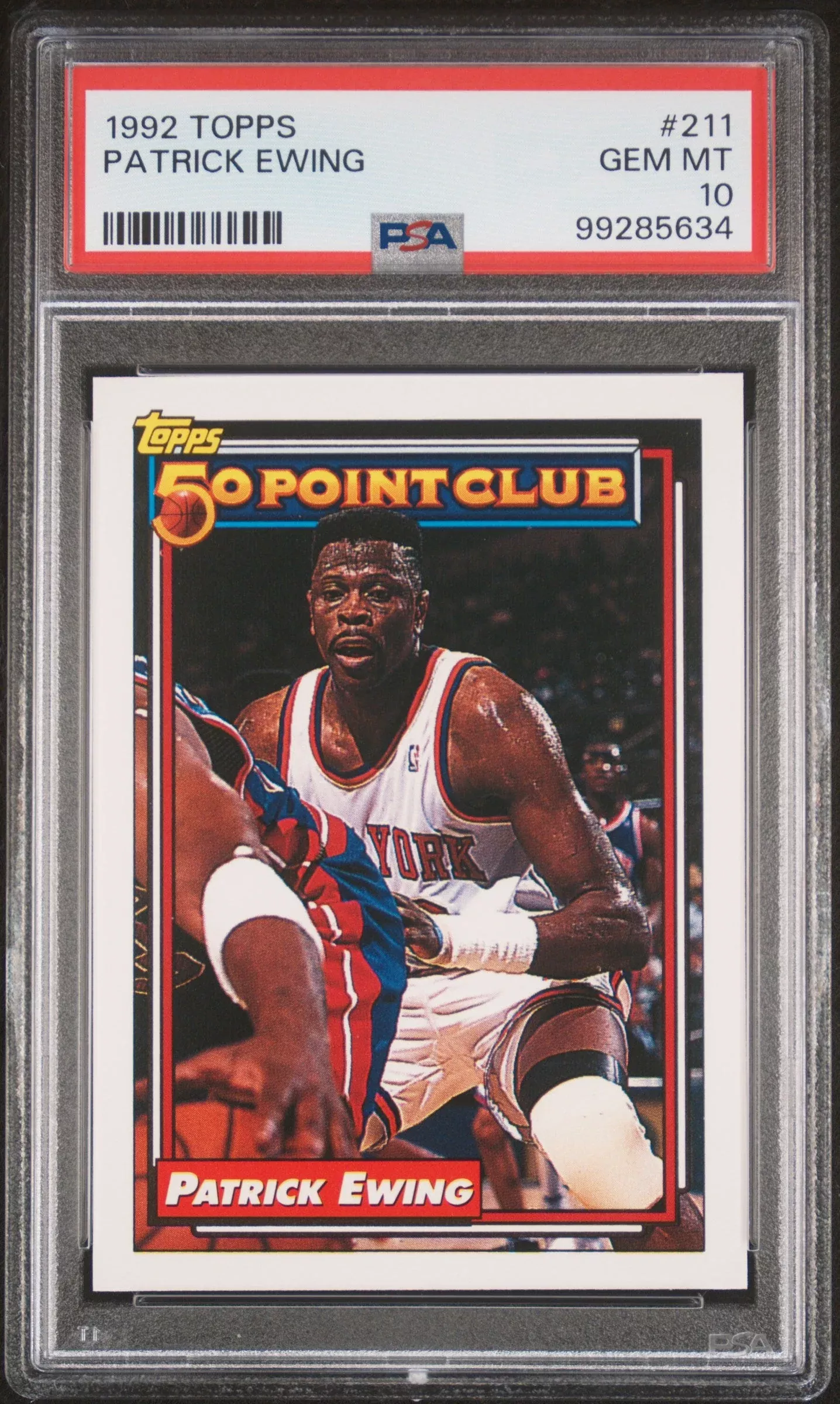 1992 TOPPS PATRICK EWING#211 - PSA 10