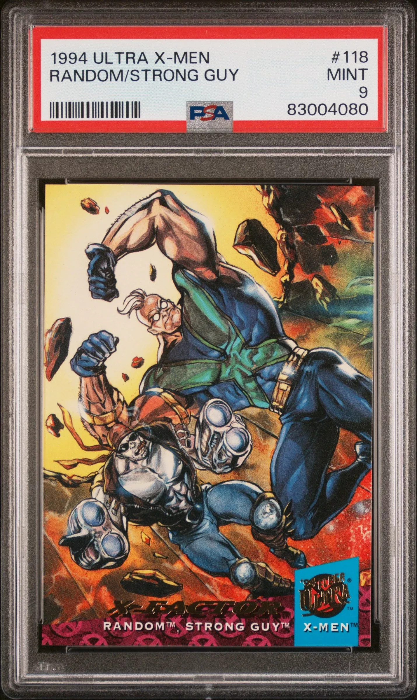 1994 ULTRA X-MEN RANDOM/STRONG GUY#118 – PSA 9