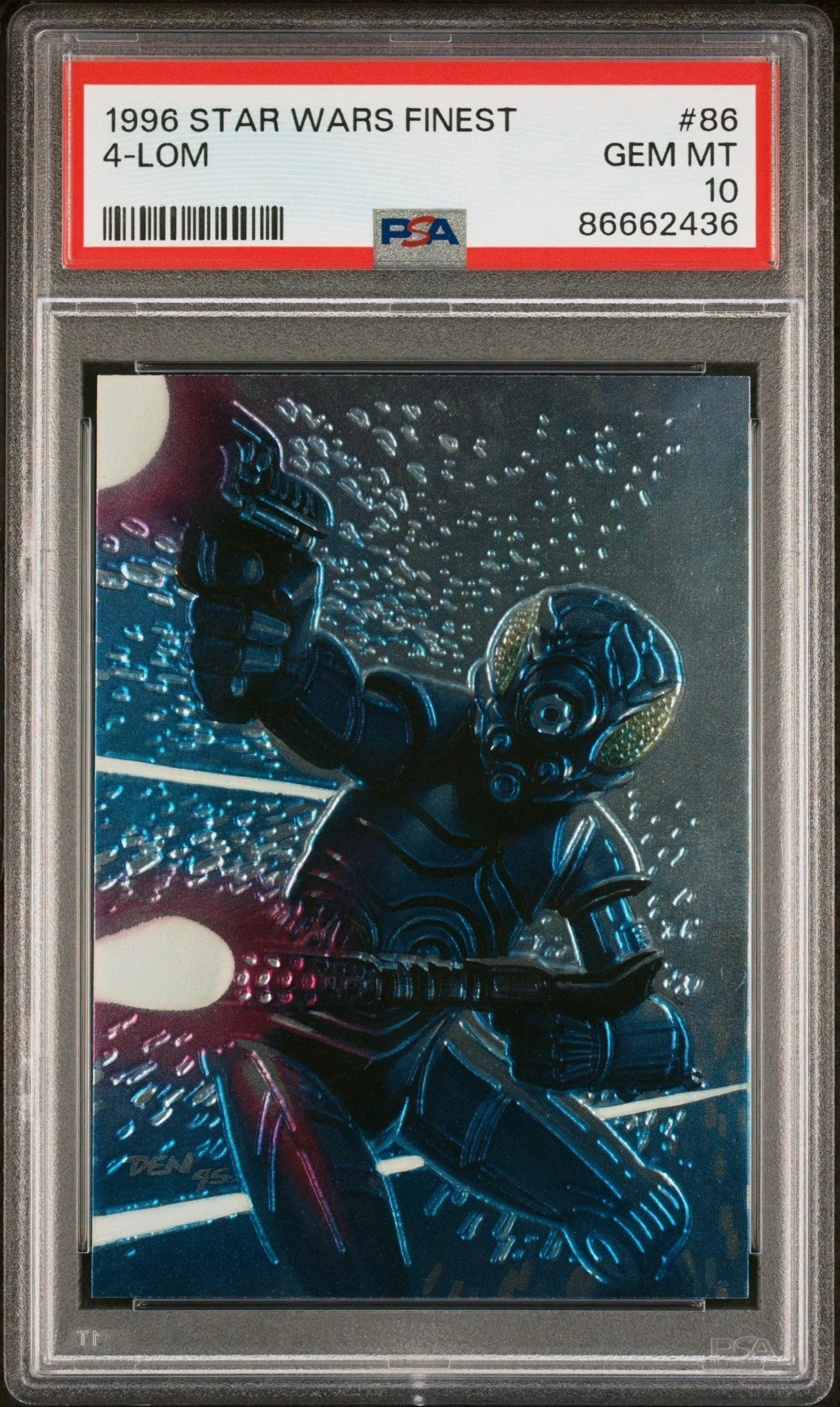 1996 STAR WARS FINEST 4-LOM#86 – PSA 10