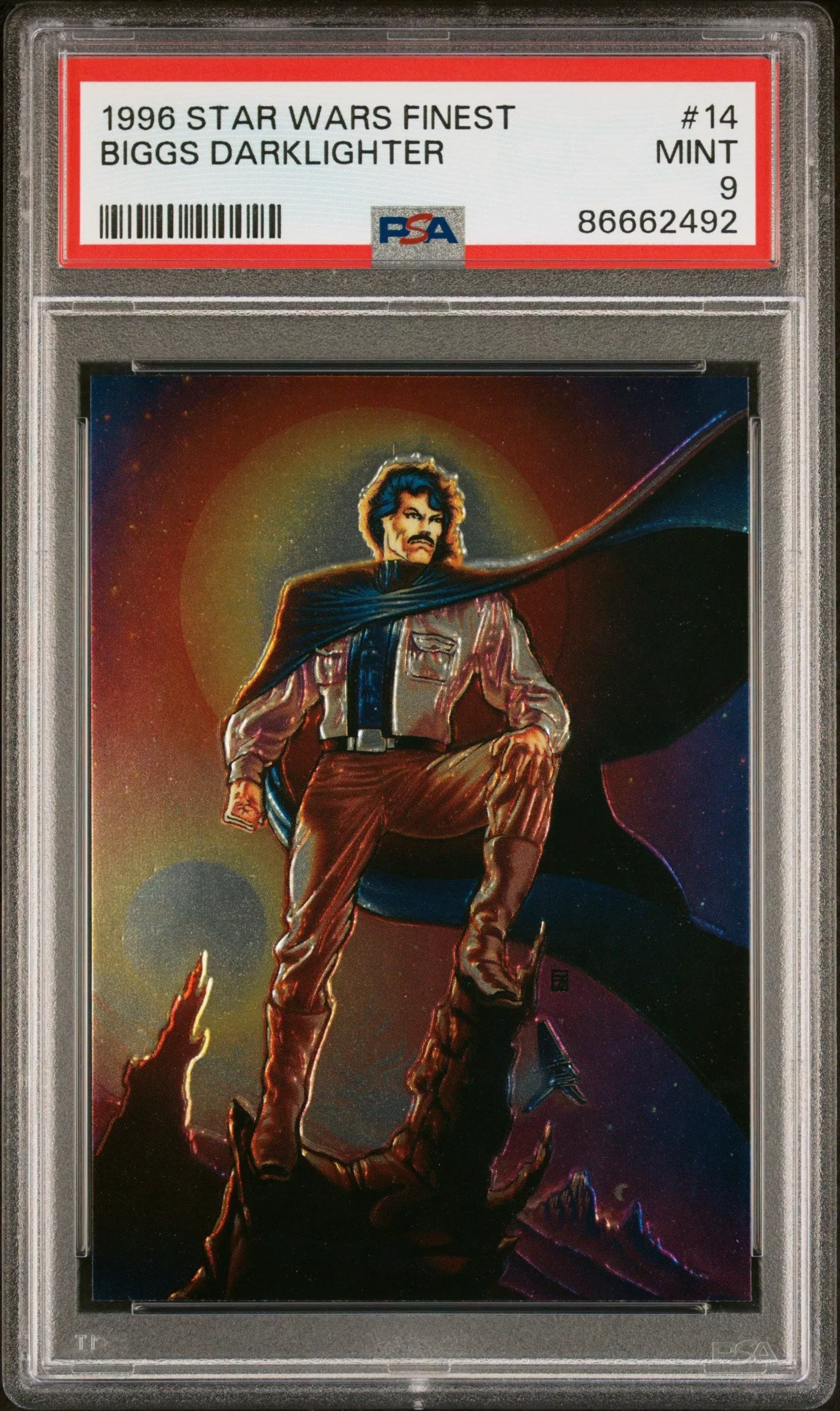 1996 STAR WARS FINEST BIGGS DARKLIGHTER#14 - PSA 9