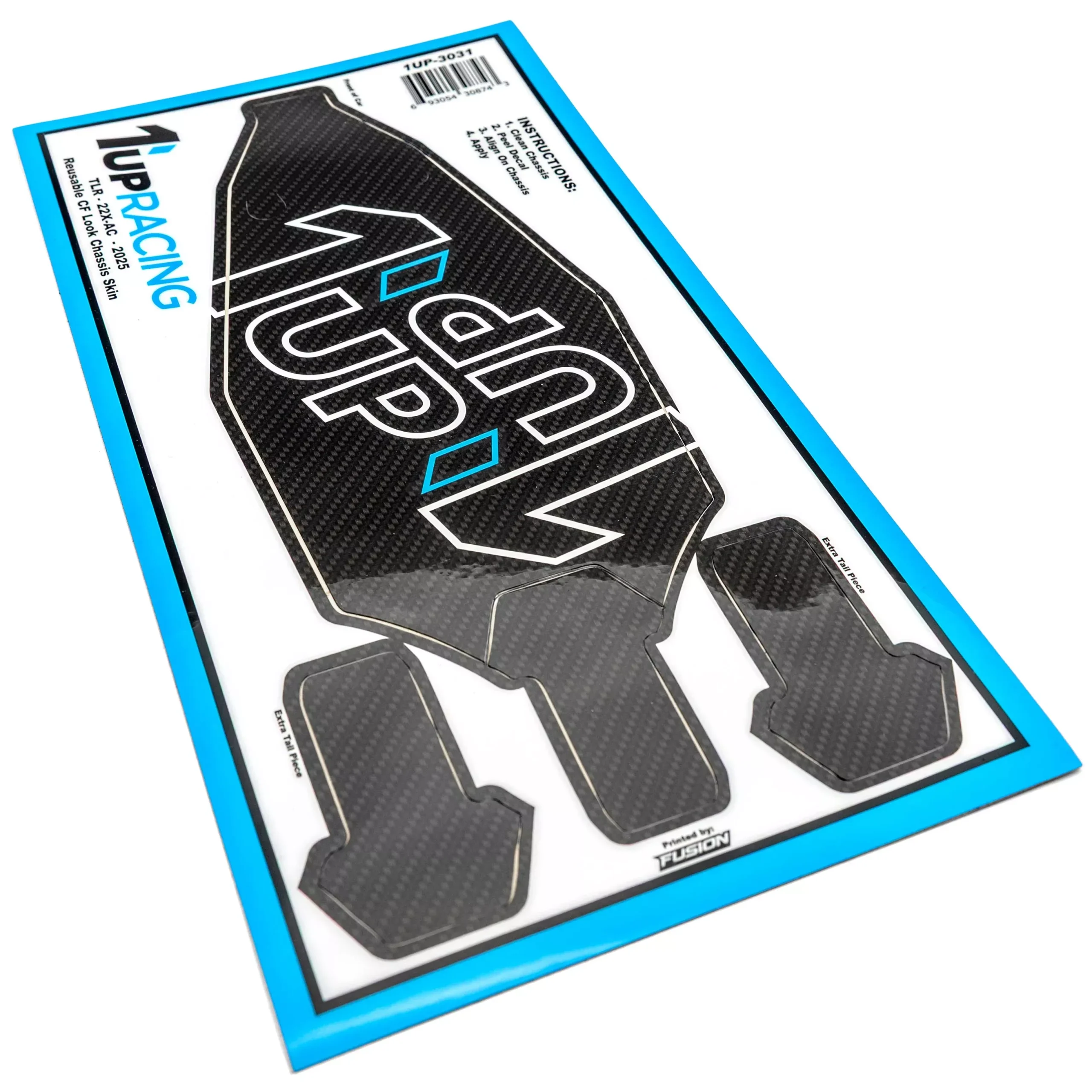 1up Racing CF Look Chassis Skin – TLR 22X