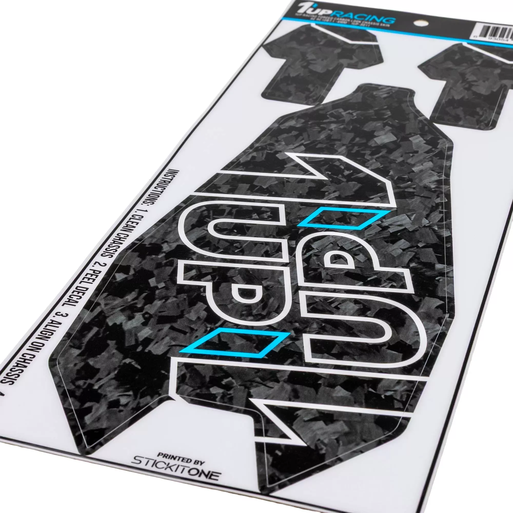 1up Racing Forged Carbon Look Chassis Skin – AE RC10B7.1 -4mm