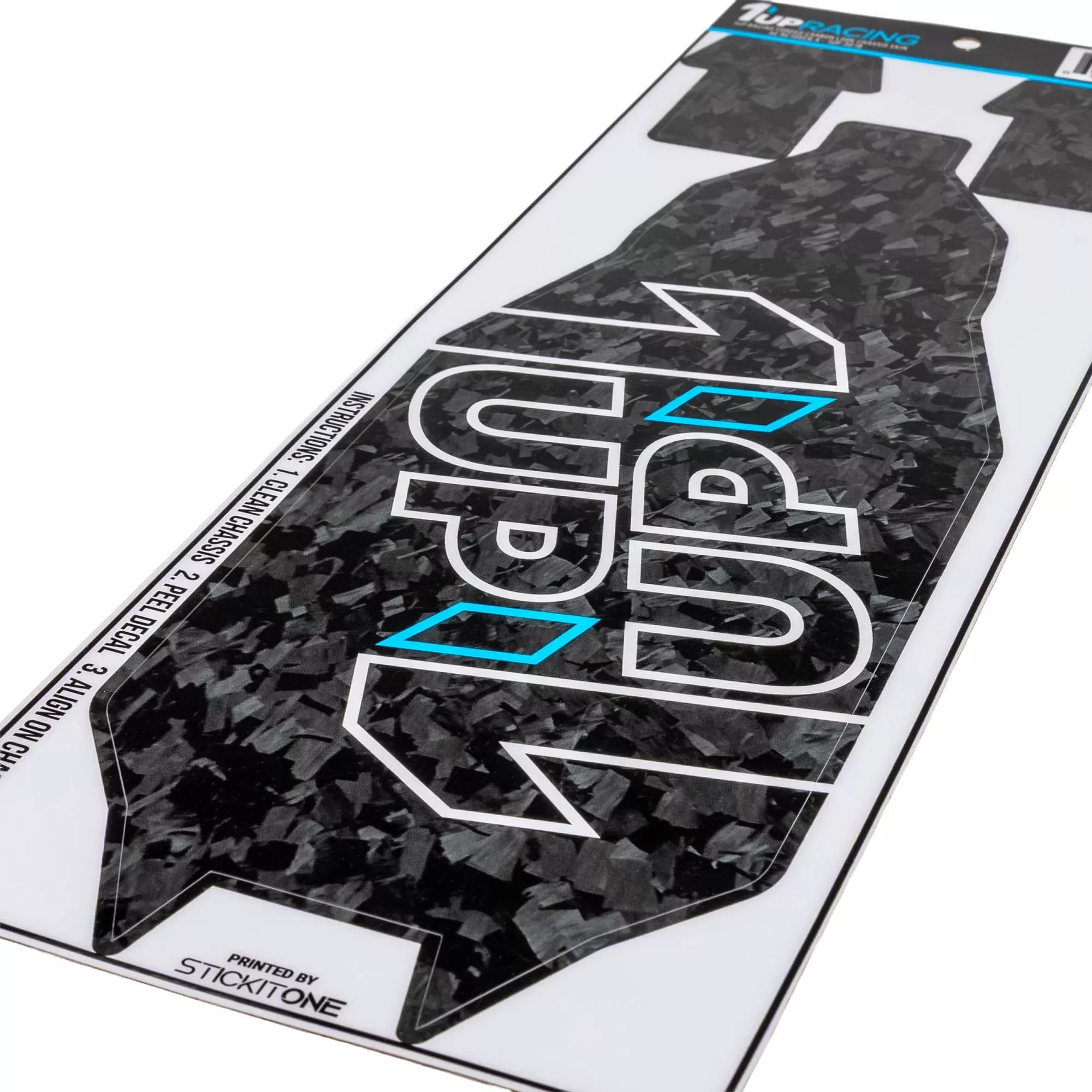 1up Racing Forged Carbon Look Chassis Skin – AE RC10SC6.4