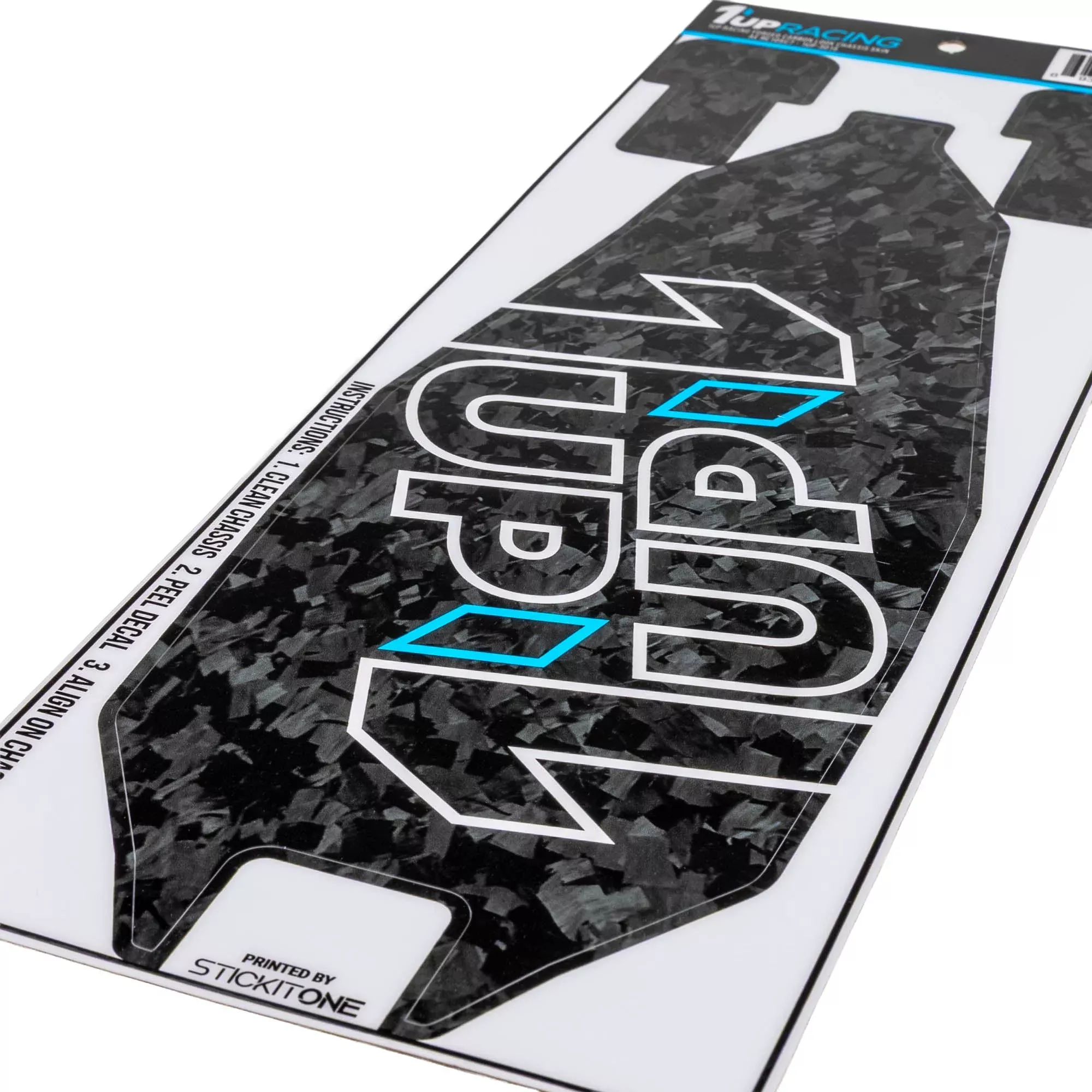 1up Racing Forged Carbon Look Chassis Skin – AE RC10SC7