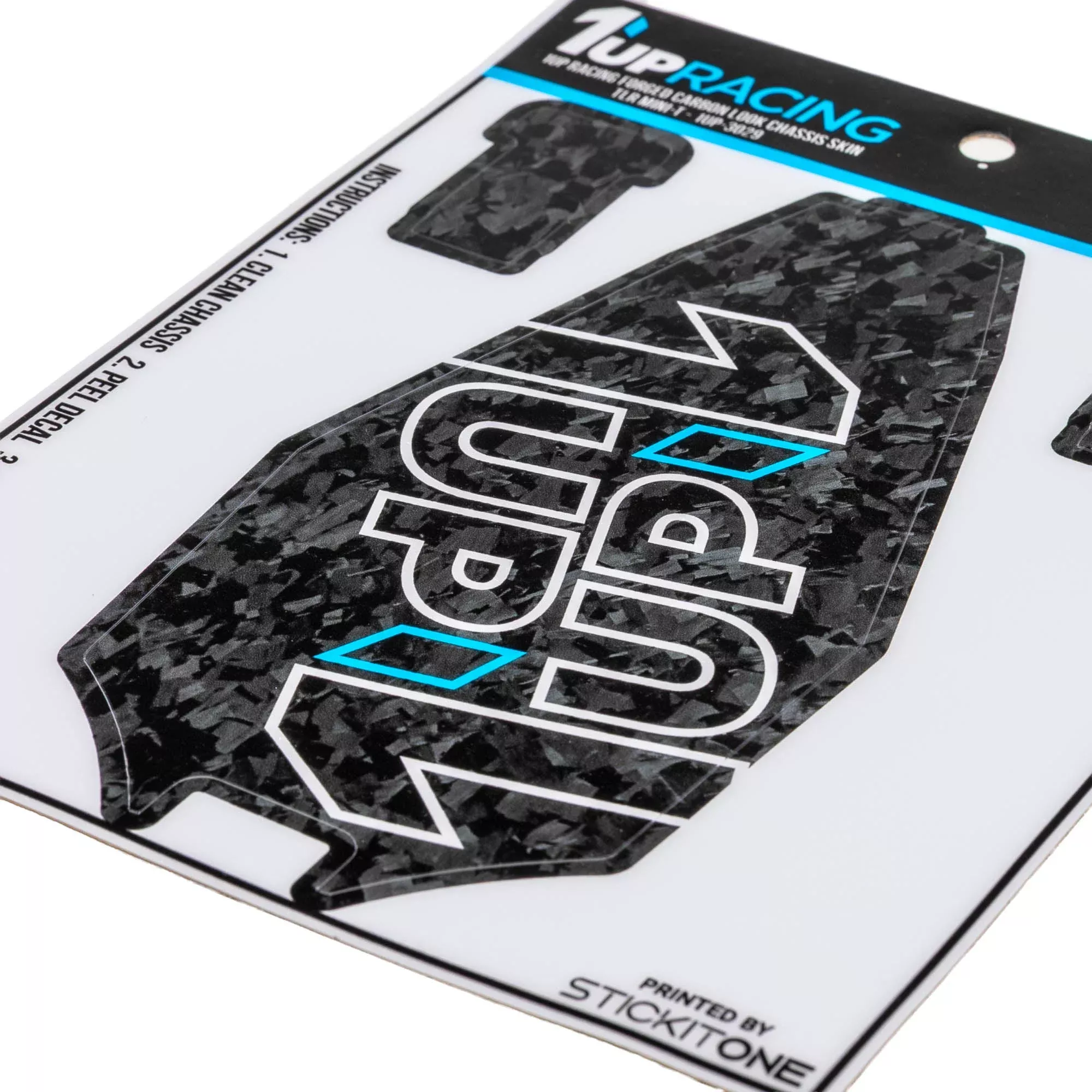 1up Racing Forged Carbon Look Chassis Skin – Losi Mini-T