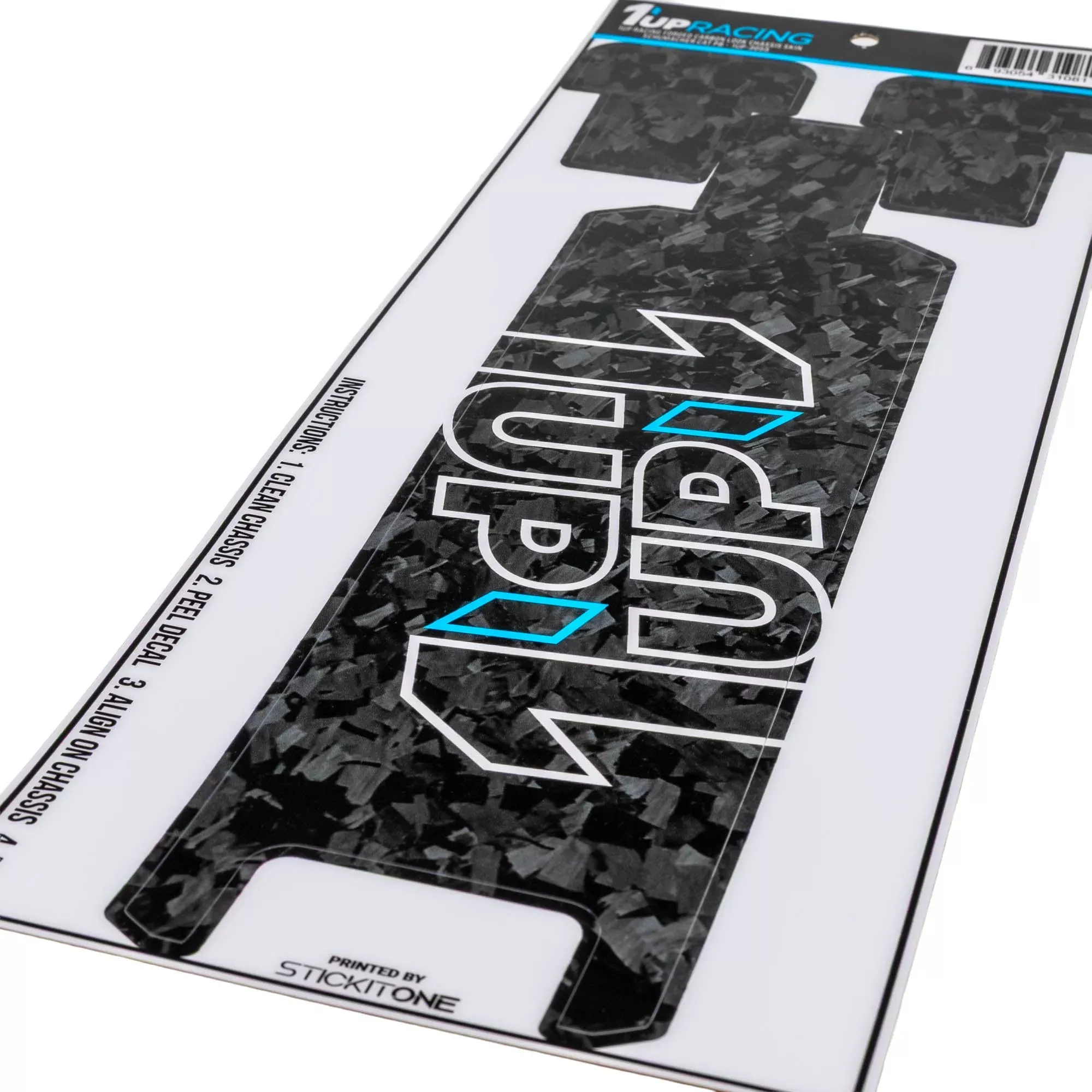 1up Racing Forged Carbon Look Chassis Skin – Schumacher Cat PB