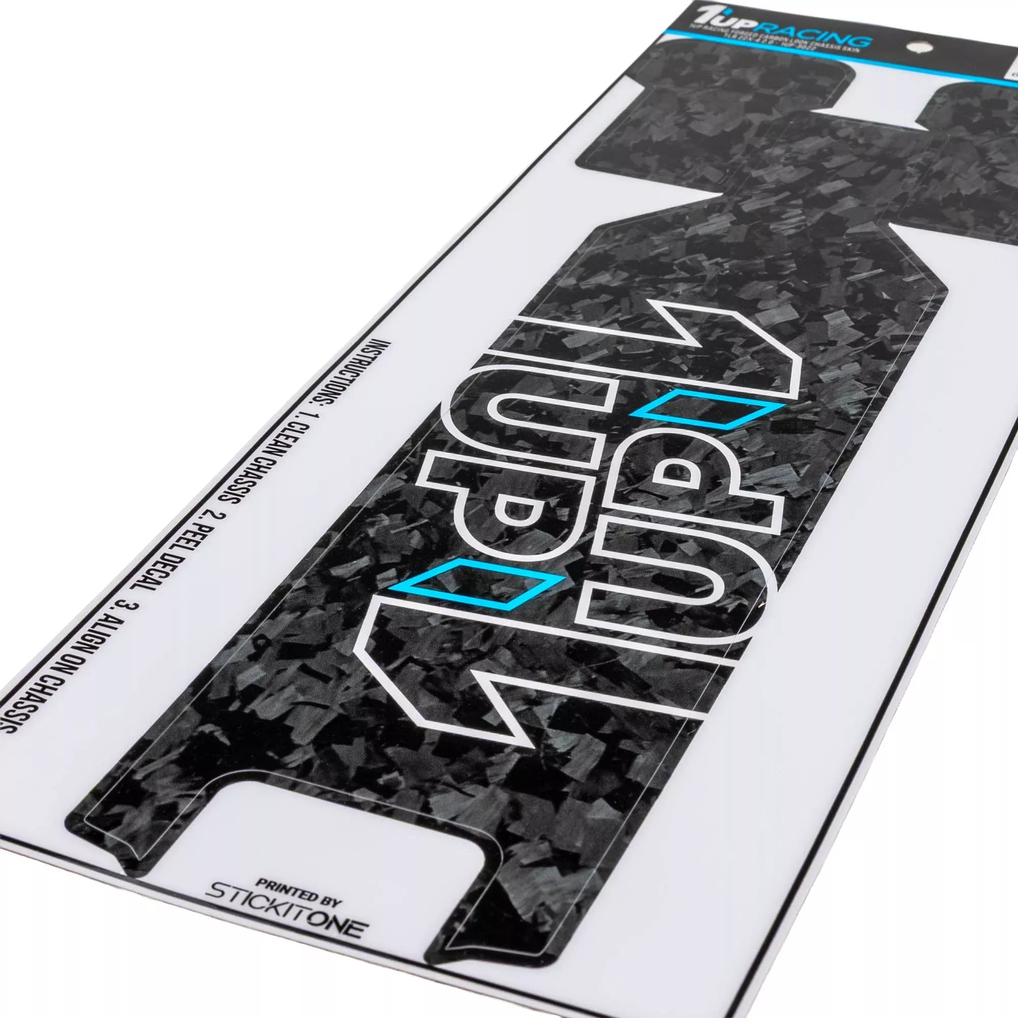 1up Racing Forged Carbon Look Chassis Skin – TLR 22X-4 2.0