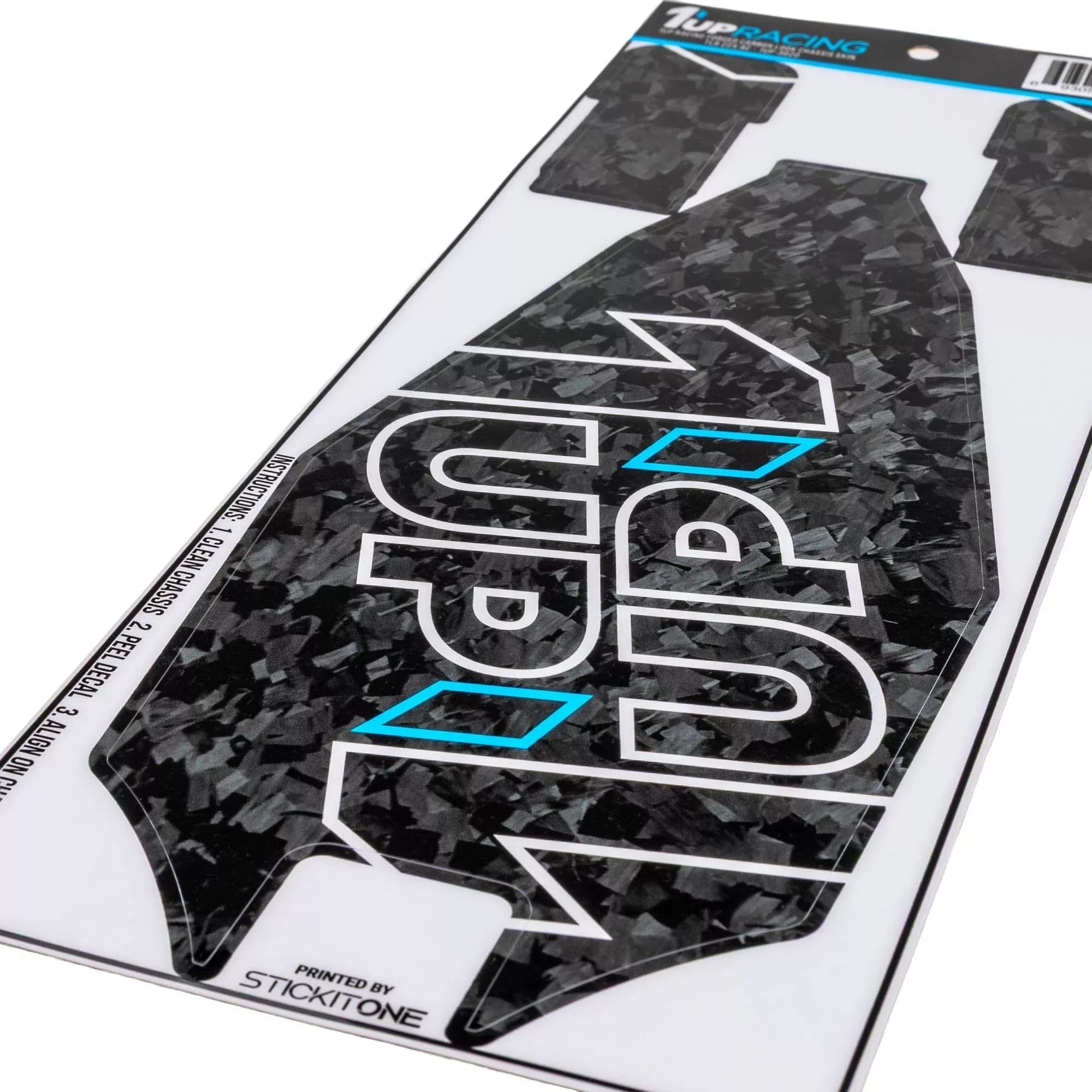 1up Racing Forged Carbon Look Chassis Skin – TLR 22X AC