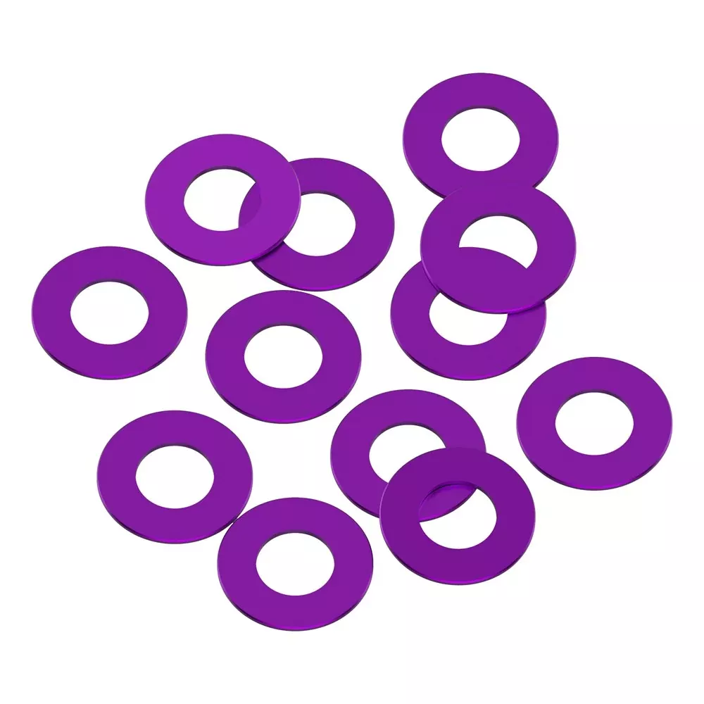 1up Racing Precision Aluminum Shims – 3x6x0.25mm – Purple
