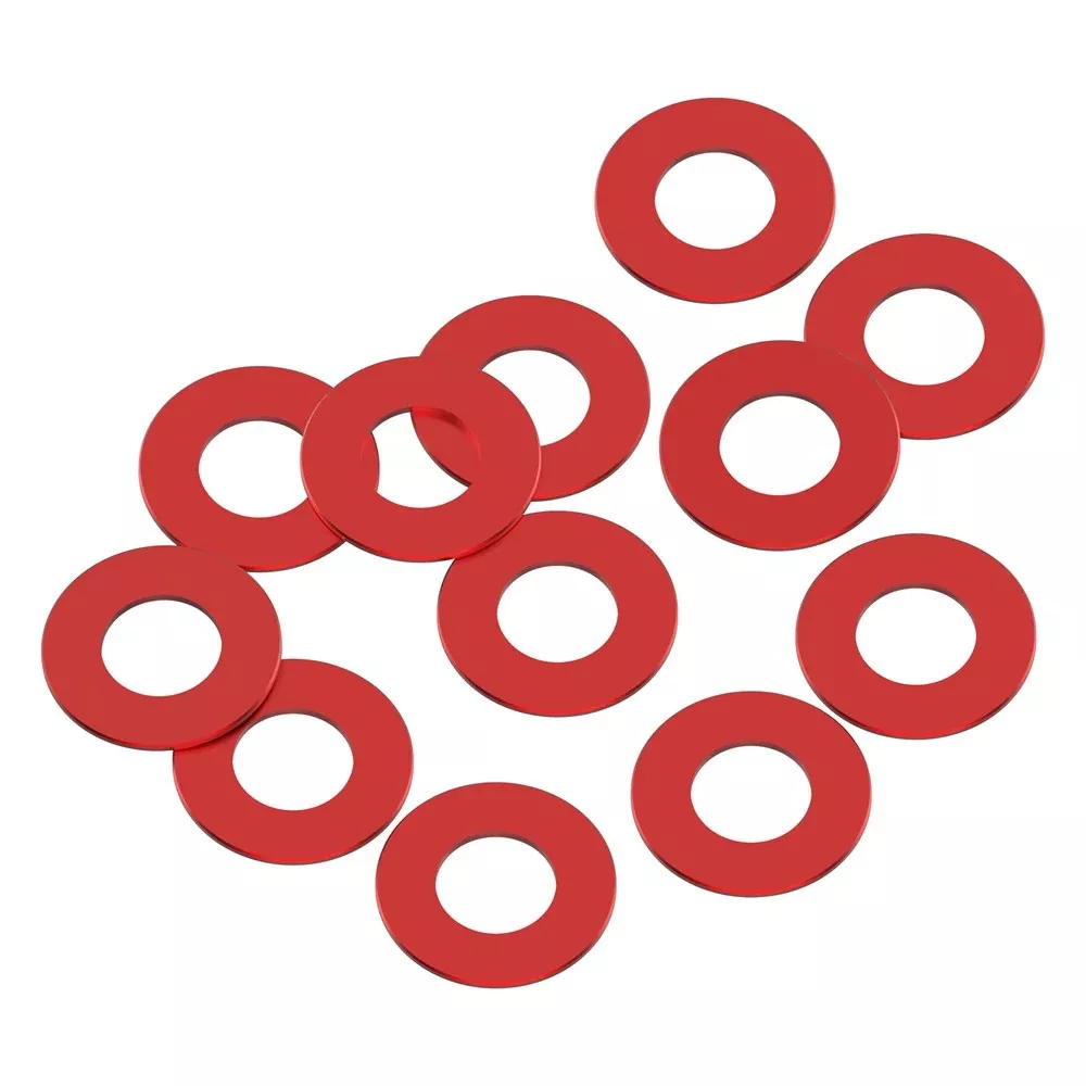 1up Racing Precision Aluminum Shims – 3x6x0.25mm – Red