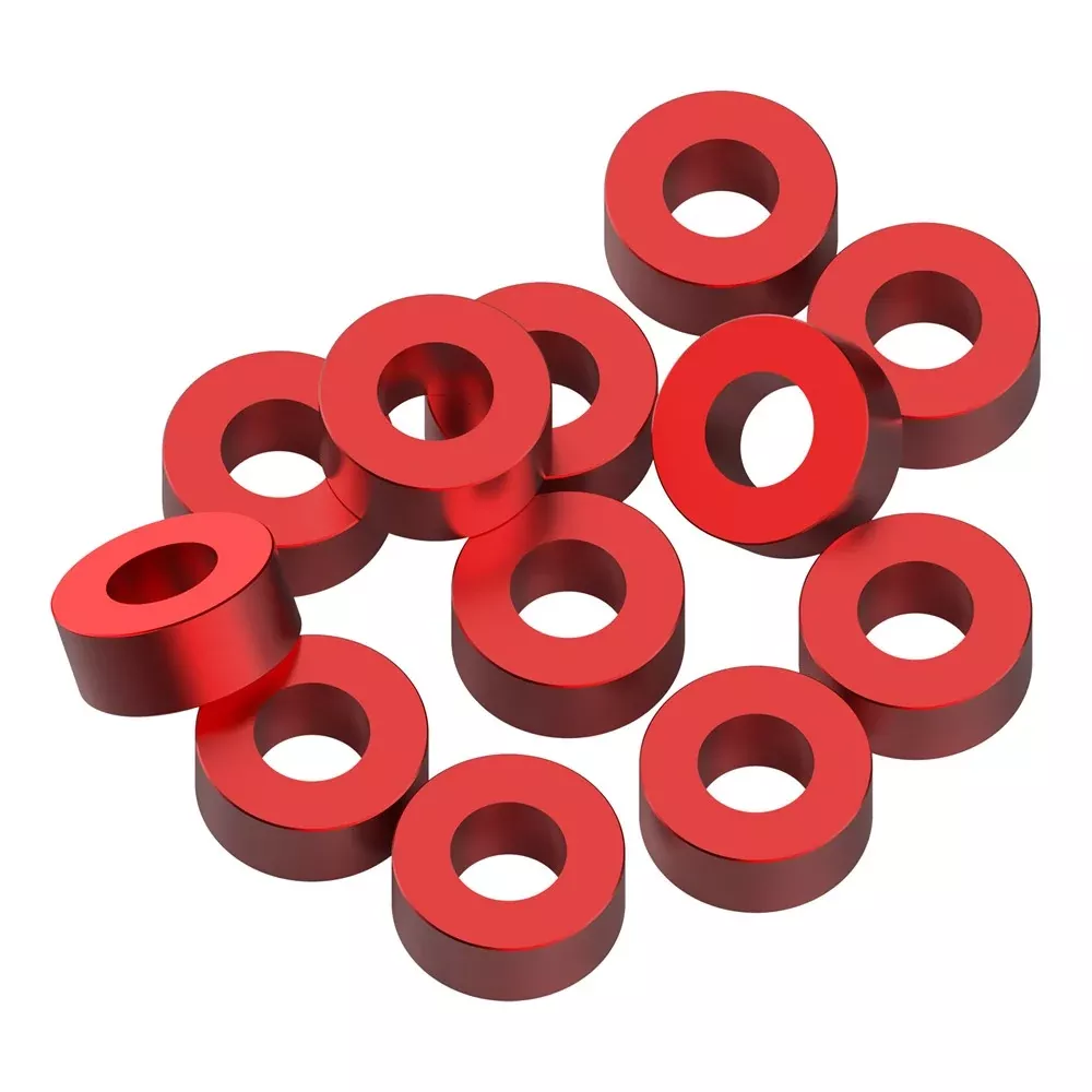 1up Racing Precision Aluminum Shims – 3x6x2.5mm – Red