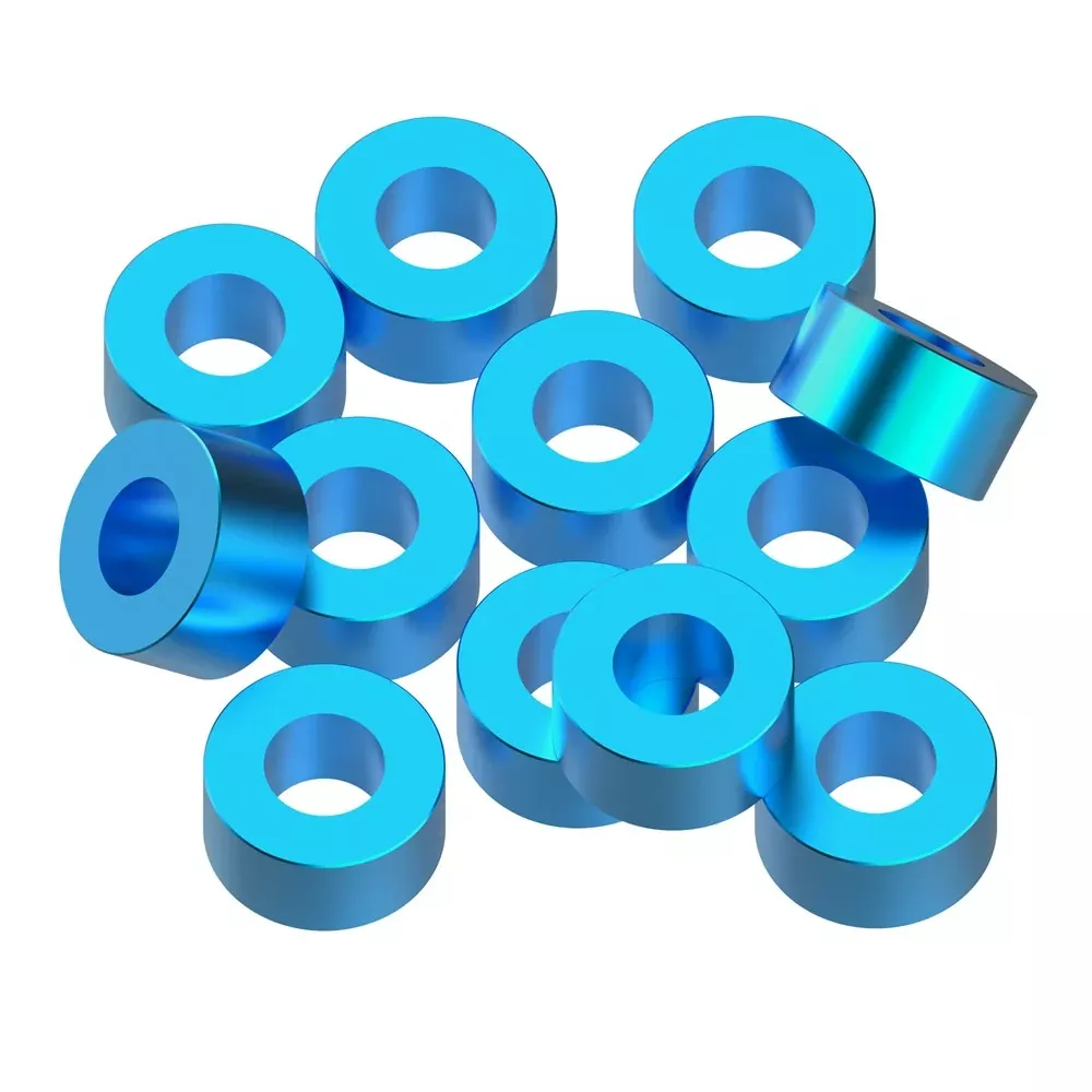 1up Racing Precision Aluminum Shims – 3x6x3mm – Bright Blue