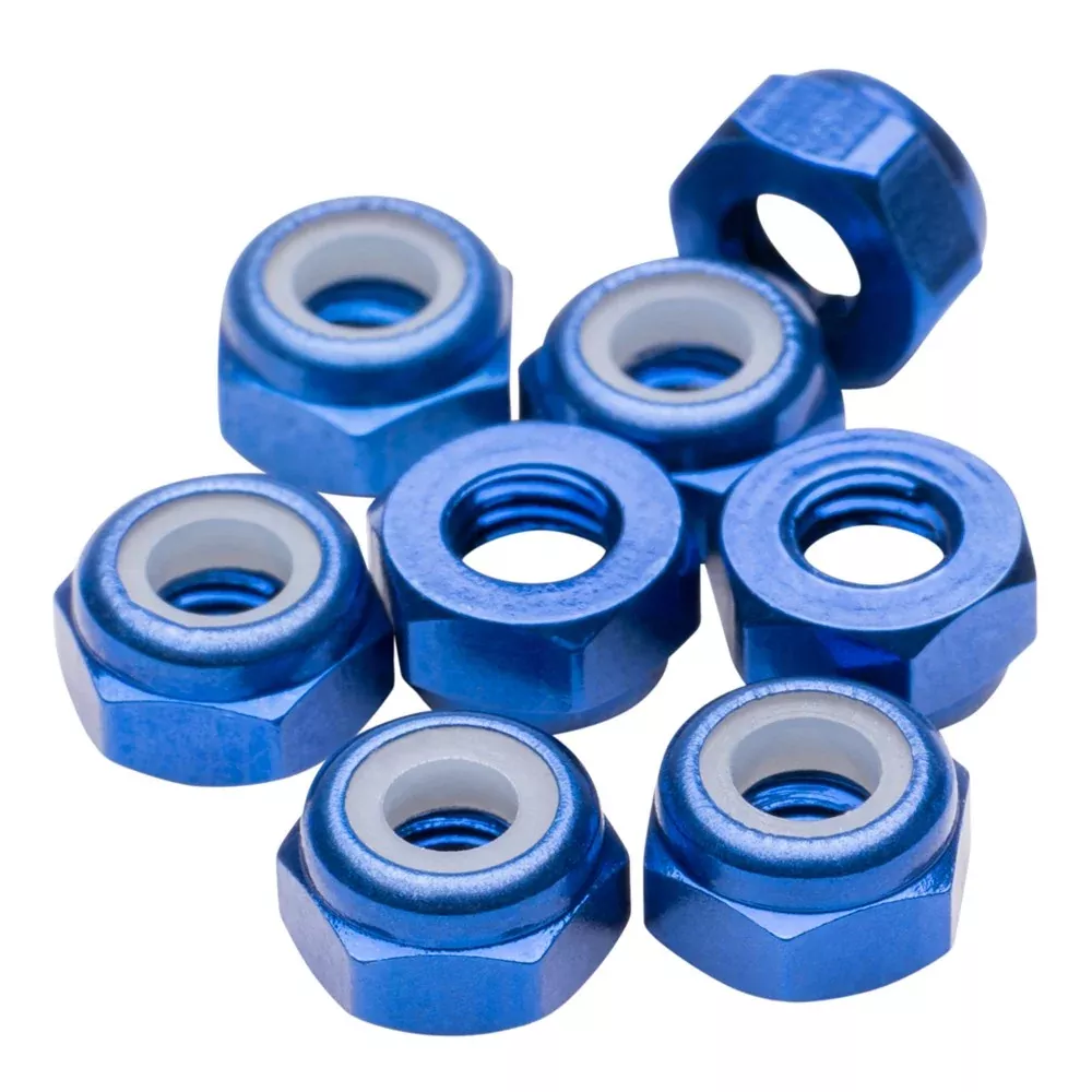 1up Racing Premium Aluminum Locknuts M3 – Dark Blue