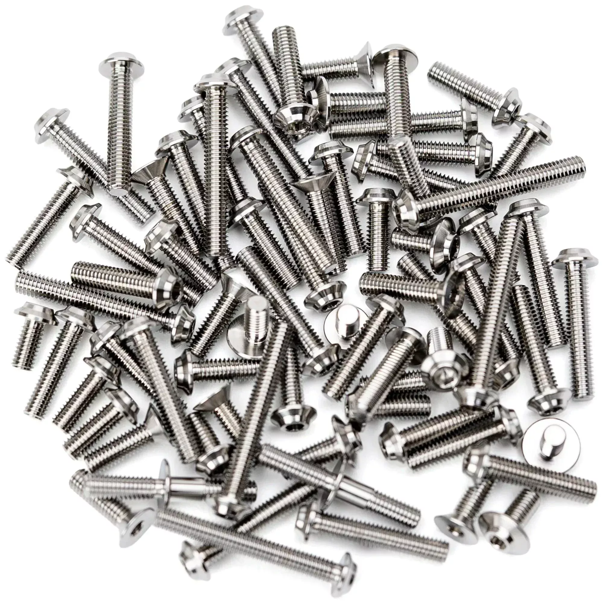 1up Racing Pro Duty Titanium Upper Screw Set - Yokomo MS 2.0