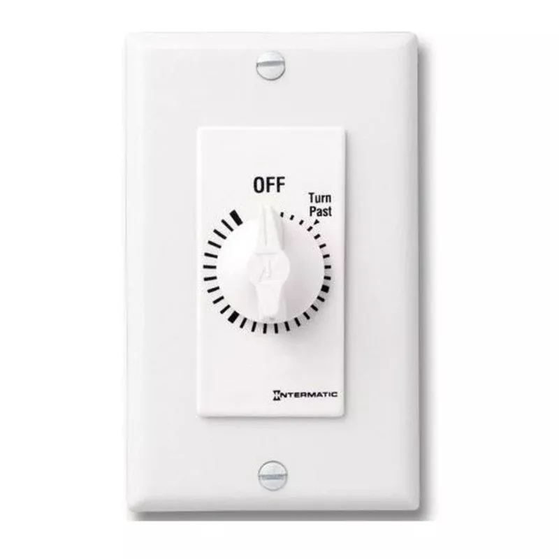 2-Hour Spring Wound SPST Timer, White By Intermatic FD2HW