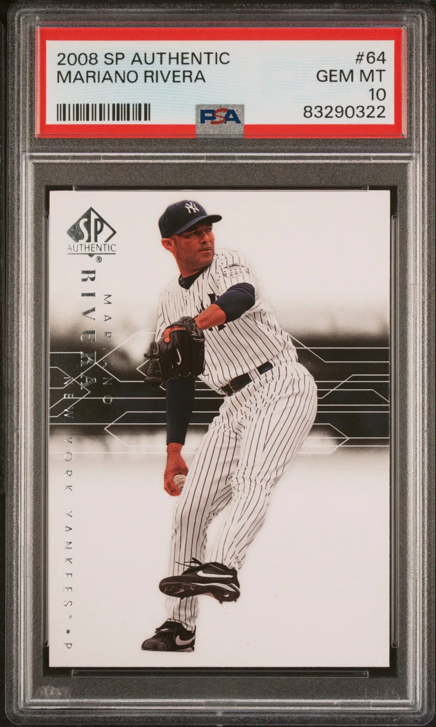 2008 SP AUTHENTIC MARIANO RIVERA#64 - PSA 10