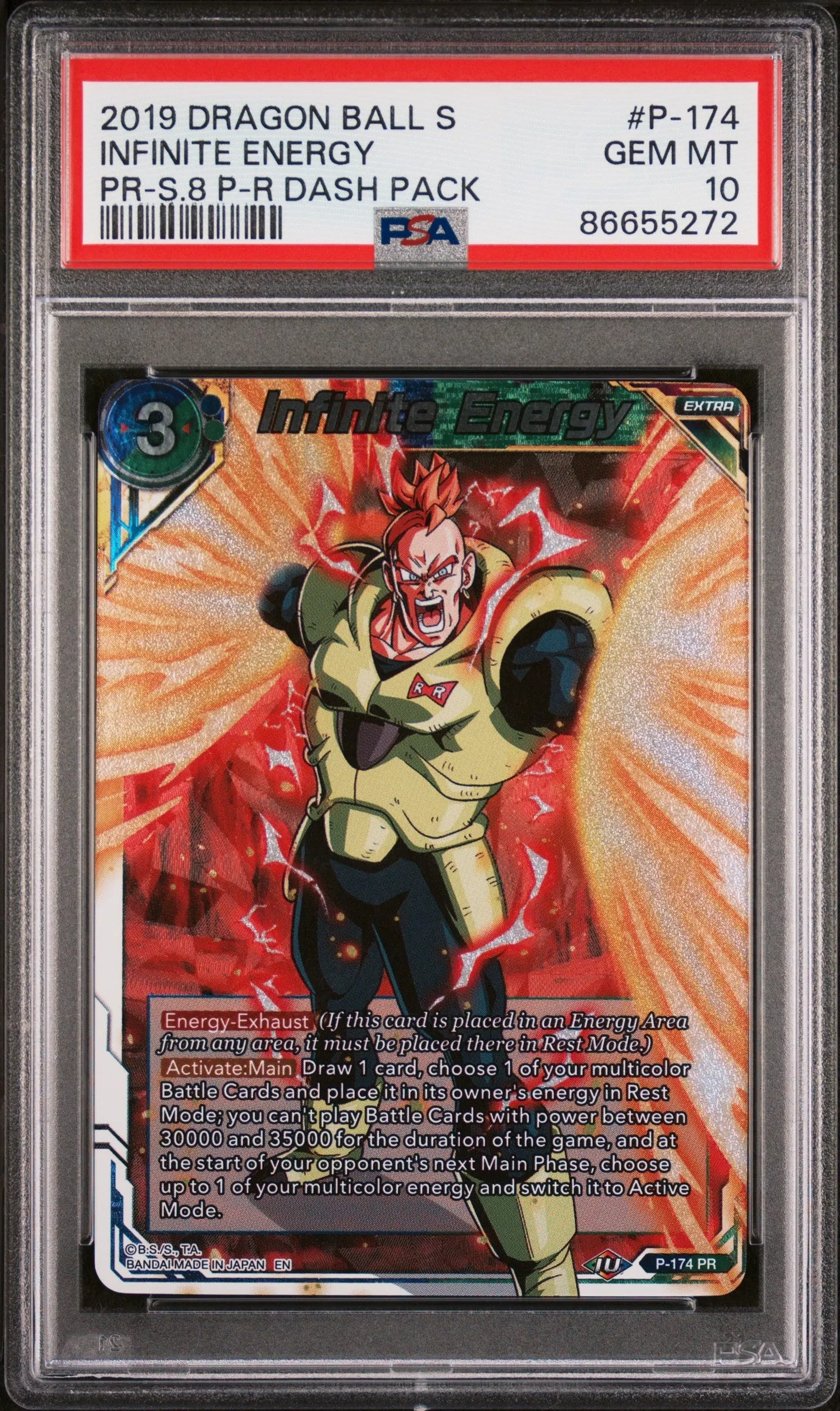 2019 DRAGON BALL SUPER INFINITE ENERGY #P-174 - PSA 10