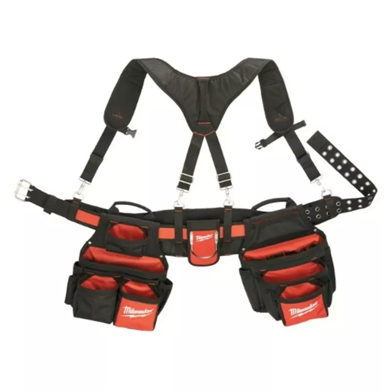 24 Pocket Contractor Work Belt w/ Suspension Rig By Milwaukee 48-22-8120