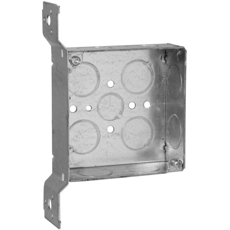 4-11/16″ Square Box, Welded, 2-1/8″ Deep, Offset Vertical Bracket By Appleton 4SJD1VB