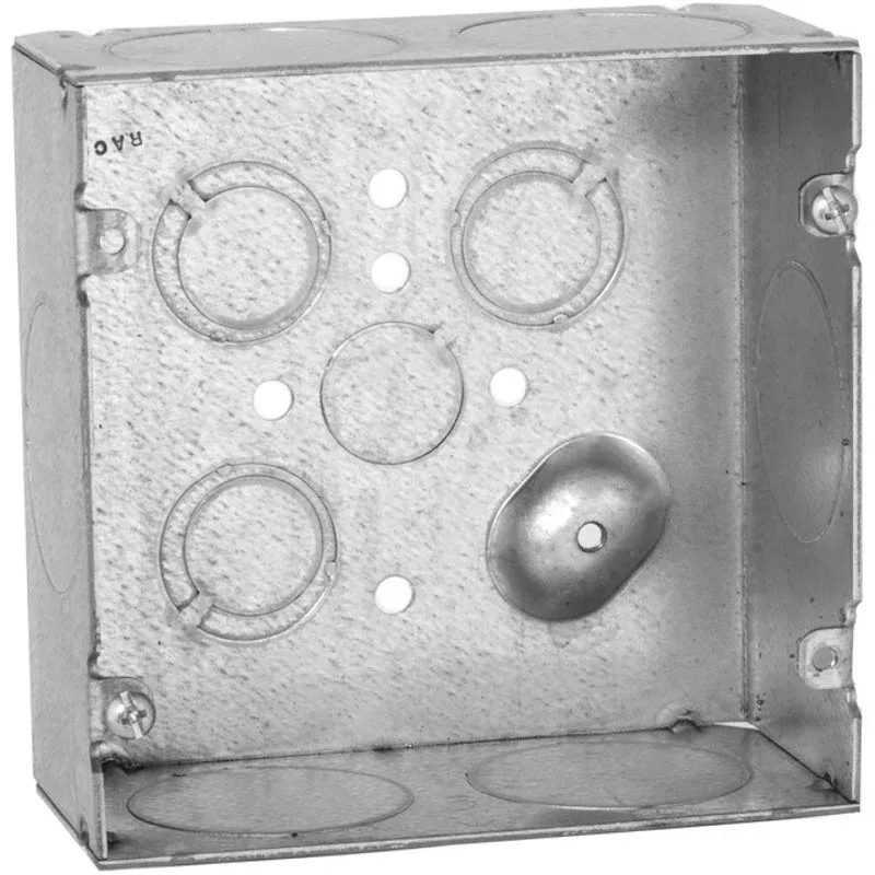 4-11/16″ Square Box, Welded, Metallic, 2-1/8″ Deep By Appleton 4SJD1
