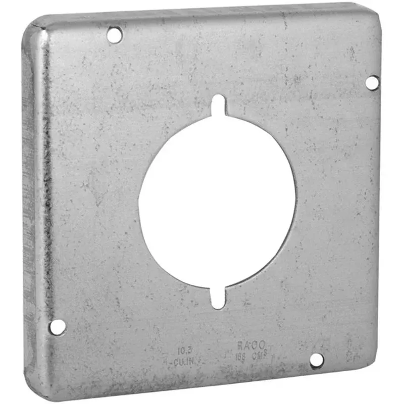 4-11/16″ Square Exposed Work Cover, (1) 30 – 50A Single Receptacle By Hubbell-Raco 878