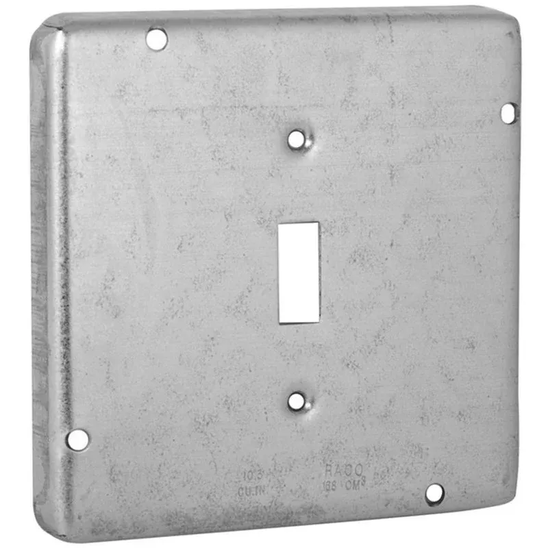4-11/16″ Square Exposed Work Cover, (1) Toggle Switch By Hubbell-Raco 870RAC