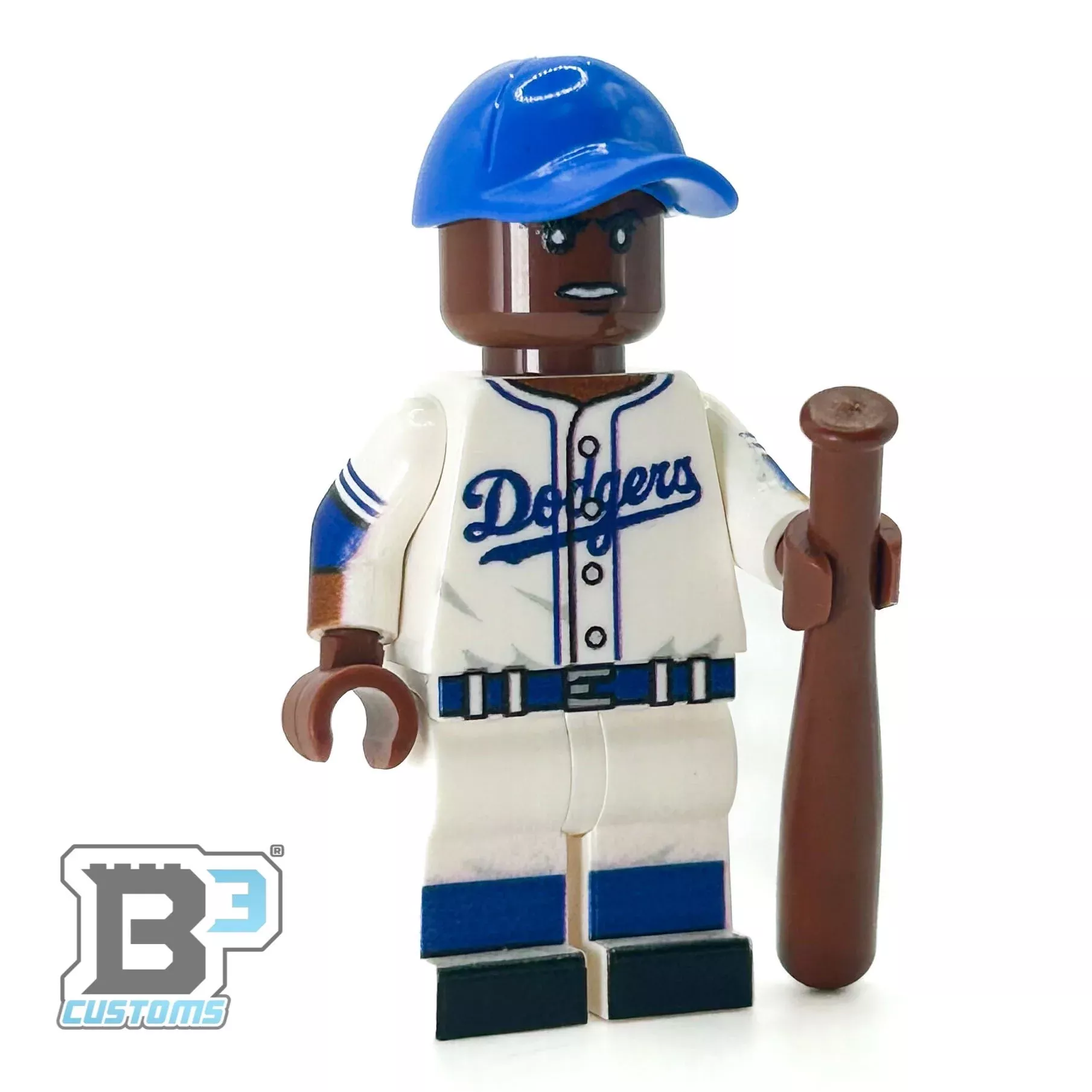 #42 Robinson Brookyln Baseball Player Minifig – B3 Customs