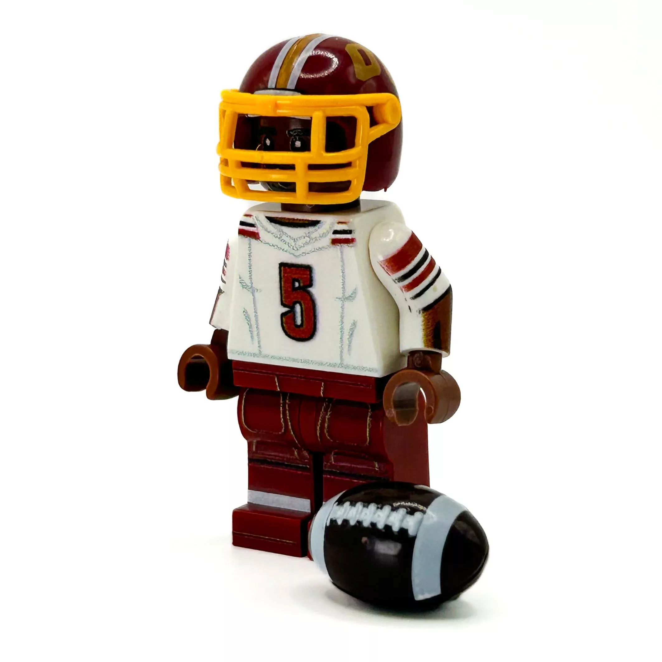 #5 QB Jayden Washington Football Player Minifig- B3 Customs