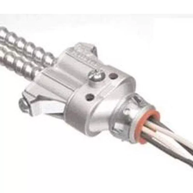 AC/MC Flex Connector, Duplex, 3/8 Inch, Steel By Arlington 404010AST
