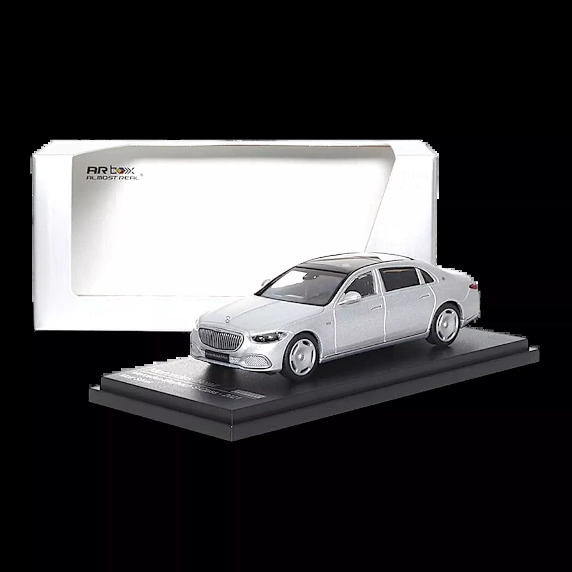 AR BOX 2021 Mercedes-Benz Maybach W223 Matte Silver 1:64
