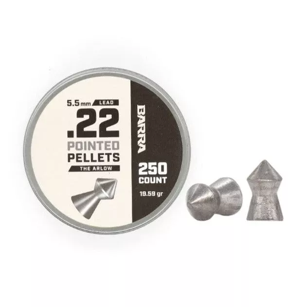 Arlow Pointed Tip .22 Caliber Pellets – 250 Count