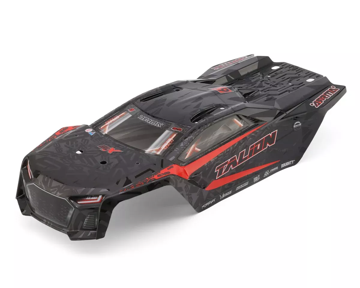 Arrma ARA-3406 Talion 6S BLX EXB 1/7 Pre-Painted Body (Black/Red)
