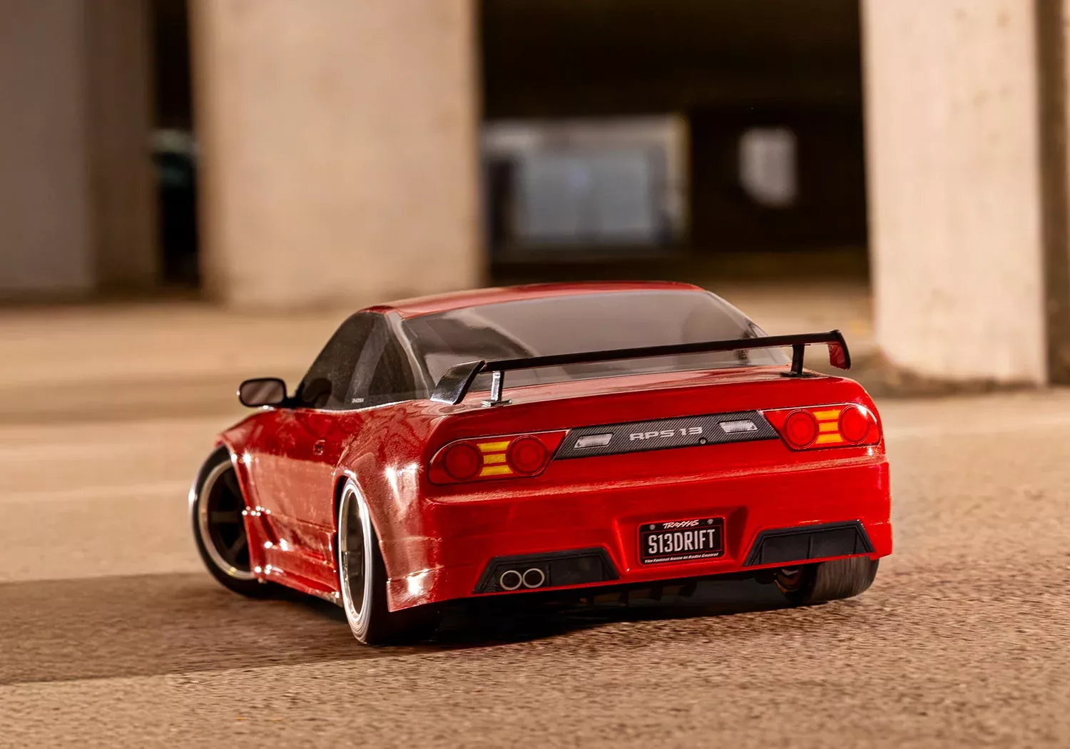 Available In Store Only Traxxas 105247-4-RED 4-Tec Drift Nissan 240SX