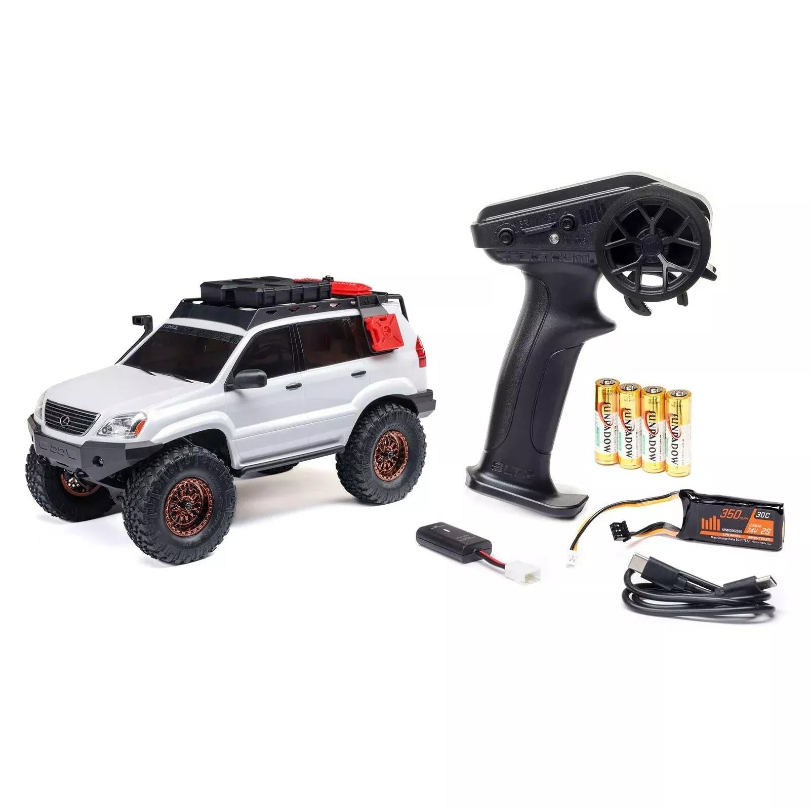 Axial 1/24 SCX24 Lexus GX 470 4X4 RTR Brushed Rock Crawler White