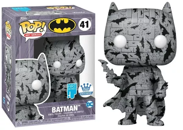 Batman 41 Artist Series Grey Brick in Pop Stack- Funko Shop Exclusive