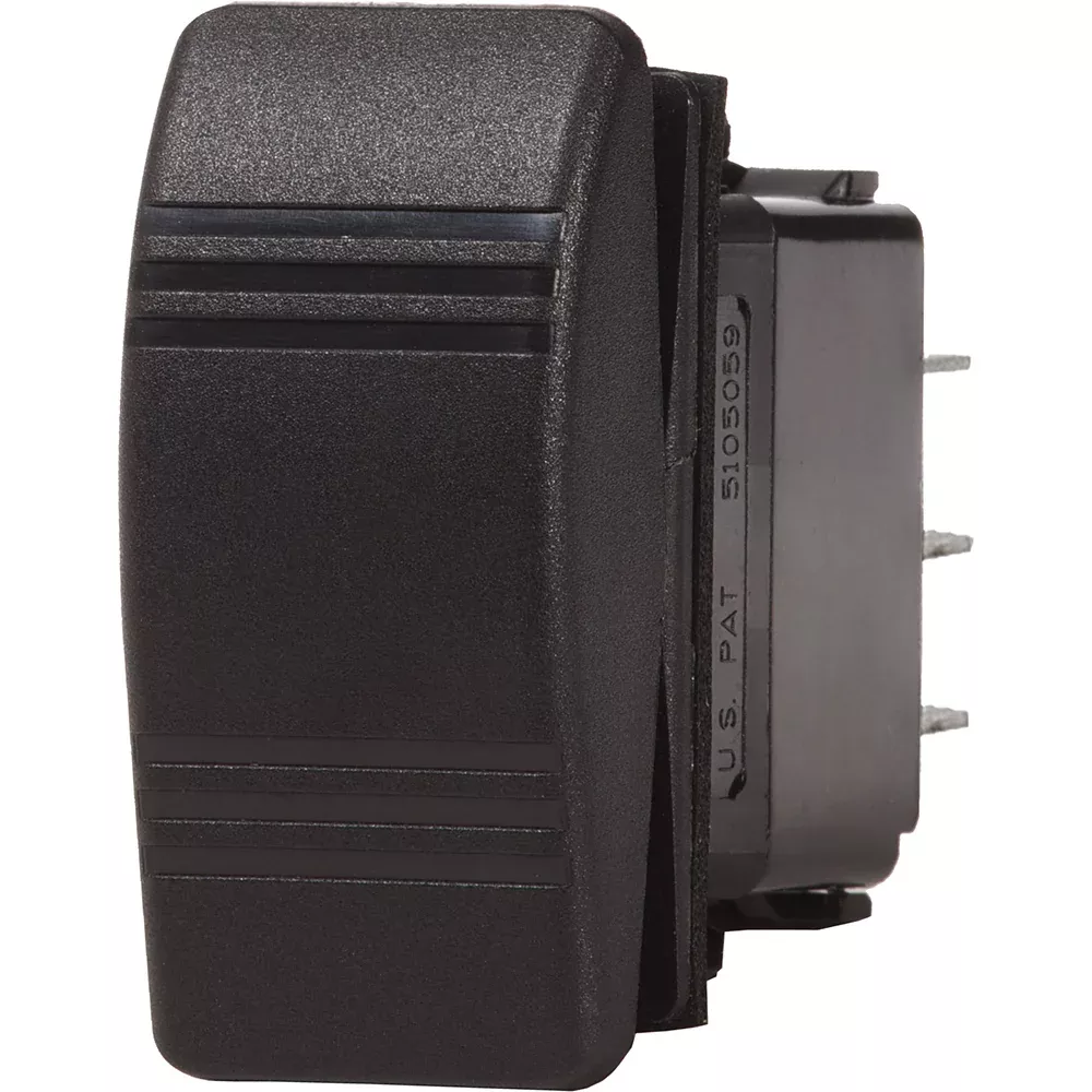 Blue Sea 8290 Water Resistant Contura III Switch – (ON)-OFF-(ON) – Black [8290]