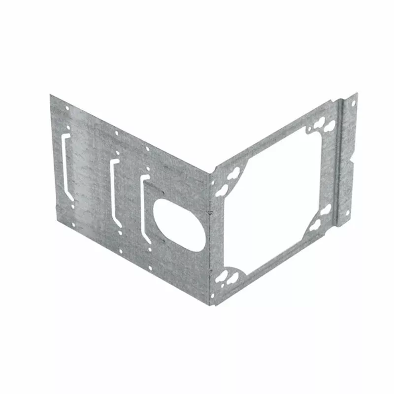 Box Support Bracket, 4 x 4-11/16 IN Box, Stud Mount, Steel, Pre-Gal By Eaton B-Line BB4-6