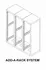 Bud Industries ER-16572-RB, L47 X W22 X D31, Large Cabinet Racks Accessories, Add-A-Rack SystemWrite a Review