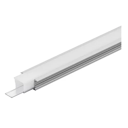 Canolight CL-ALU-1217A-SL-8FT, Waterproof Aluminum Profile 1217A, with 6Pcs of Plastic and Waterproof Silicon end Cap, with White IP65 PC Enclosure with 8ft Strip Light Tray, Silver