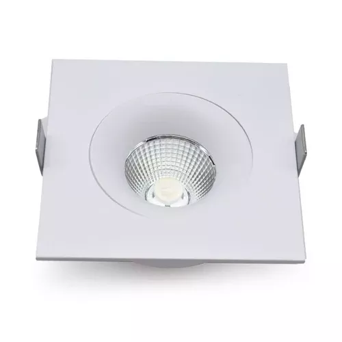 Canolight CL-BF1-S4012-5CCT-WH, 4'' Square Baffle Downlight, 12W, 1000 Lumens, 5CCT Adjustable, 120-277 VAC, Triac Dimmable, 38° Beam Angle, White Body