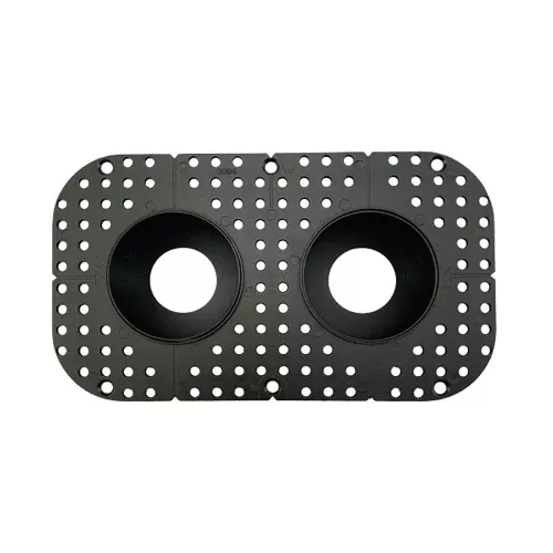 Canolight CL-DL3-3RT-D-BL, 3″ Double Round Frame Trimless For DL3 Series, Black