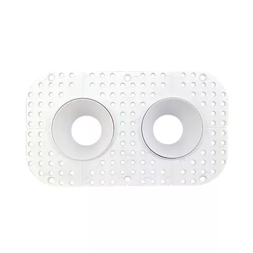 Canolight CL-DL3-3RT-D-WH, 3″ Double Round Frame Trimless For DL3 Series, White